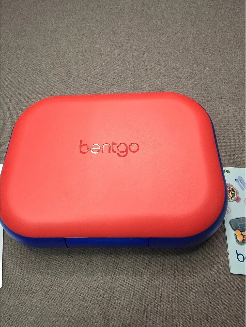 Bentgo Kid Chill Leak-Proof Lunch Box w/ Removable Ice Pack Red/Blue Openbox New